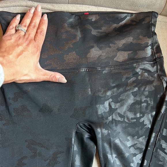 Like new Spanx pleather camo leggings - Picture 5 of 8